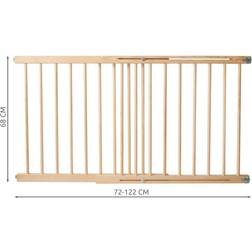Northix Safety Gate in Wood 72-122 cm