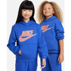 Nike Sportswear Club Fleece Big Kids' Hoodie in Blue, FD3029-480 Blue