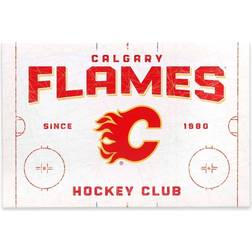 Open Road Brands Calgary Flames 15'' 22'' Rink Canvas