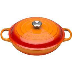 Le Creuset Volcanic Signature with lid 0.92 gal 11.8 "