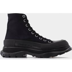 Alexander McQueen Tread Slick ankle boots black_black