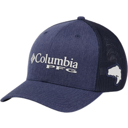 Columbia PFG Logo Mesh Ball Cap High Crown - Carbon Heather