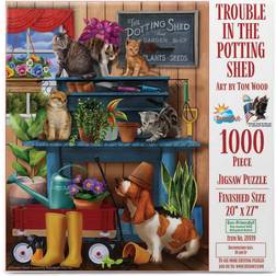 Sunsout Trouble in the Potting Shed 1000 Pieces