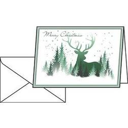 Sigel 25 Weihnachtskarten Christmas Forest DIN A6