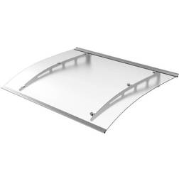 Silver Series DA5935-PSS3A 59"x35" Polycarbonate Door Awning PREMIUM Quality Raw Material