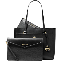 Michael Kors Maisie Large Pebbled Leather 3-in-1 Tote Bag - Black