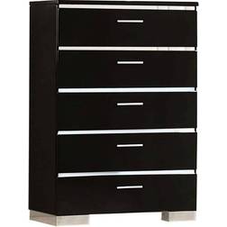 Benjara High Gloss Lacquer Coated Chest of Drawer