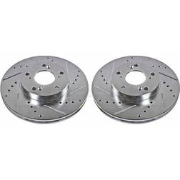 Power Stop Evolution Drilled Slotted Brake Rotors