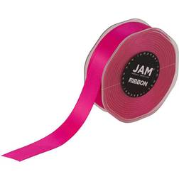 Jam Paper Double Faced Satin Ribbon 7/8 In x 25 Yds 1/Pack Shocking Pink
