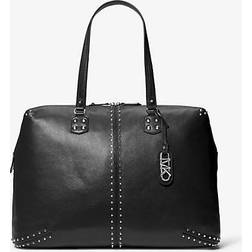 Michael Kors XL Weekender Studded Leather Weekender Bag