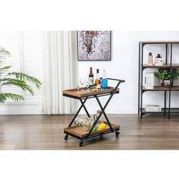 No Folding Serving Cart Trolley Table