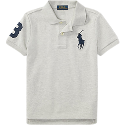 Ralph Lauren Boy's Big Pony Cotton Mesh Polo T-shirt - Andover Heather