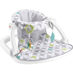 Fisher-Price Portable Baby Chair Sit-Me-Up Floor Seat, Starlight Bursts Grey Grey