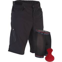 Men's Zoic Ether Mountain Bike Shorts Black Medium, Synthetic Polyester Blend