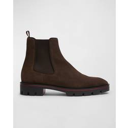 Christian Louboutin Alpinosol suede ankle boots brown