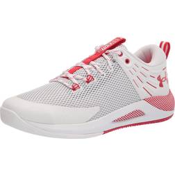 Under Armour Women's HOVR Block City, White 102/Red