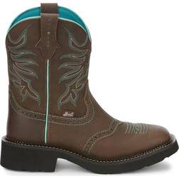 Justin Mandra 8" Square Toe Cowboys Boots W - Brown