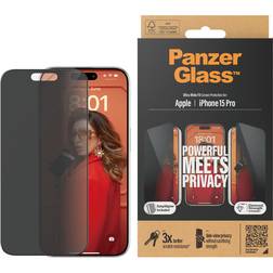 PanzerGlass Ultra-Wide Fit Privacy Screen Protector for iPhone 15 Pro