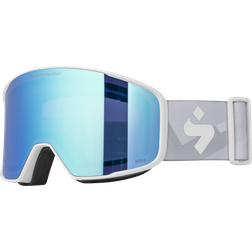 Sweet Protection Boondock RIG Reflect Skibrille Satin White RIG Aquamarine Scheibe