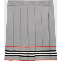 Burberry Kids Gray Striped Skirt 14Y