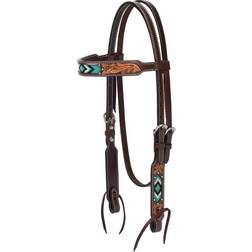 Weaver Turquoise Cross Browband Headstall, 5/8 in