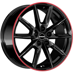 Borbet LX19 black glossy red ring 8.0Jx19 5x114.3 ET50