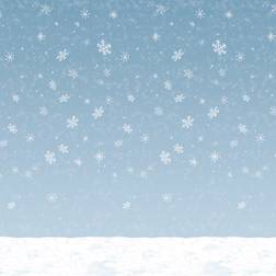 Beistle Party Decorations Winter Sky 30' Backdrop Blue