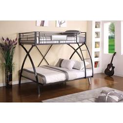 Furniture of America William Chrome Metal Apollo Twin/Full Bunk Bed