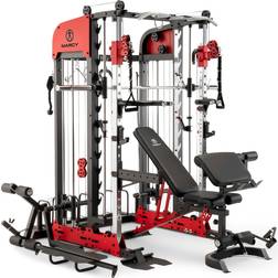 Marcy Pro Deluxe Smith Cage Home Gym System, Chrome