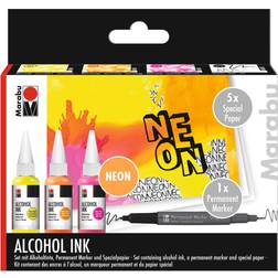 Marabu alcohol ink set, 20ml, neon set