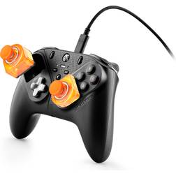 Thrustmaster eswap s crystal orange wired controller for xbox, pc