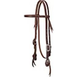 Weaver Working Tack Straight Browband Headstall Floral Hardware