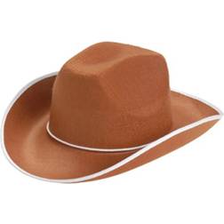 School Sprit Felt Cowboy Hat Brown