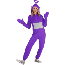FUN.COM Teletubbies Tinky Winky Jumpsuit Adult Costume