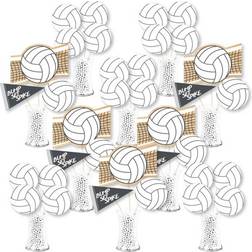 Big Dot of Happiness Bump, set, spike volleyball centerpiece showstopper table toppers 35 pc