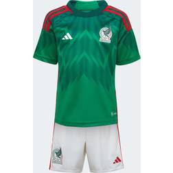 adidas 2022-23 Mexico Home Mini Kit, 2T
