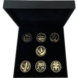 Icon Heroes Power Rangers Power Coins 24K Gold Plated Pin Set