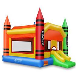 Cloud 9 The Crayon Bounce House with Slide Multicolor Multicolor