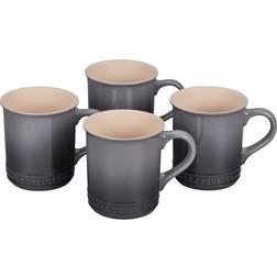 Le Creuset Stoneware 4 Mugs, Oyster Cup