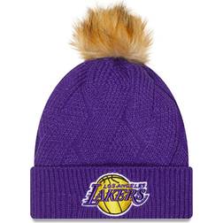 New Era Women's Los Angeles Lakers Snowy Knit Hat, Purple