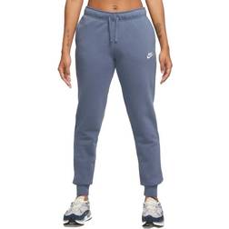 Nike Women's Sportswear Club Fleece Mid-Rise Joggers - Diffused Blue/White