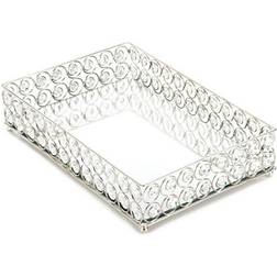 Zingz & Thingz 14.25 Clear Contemporary Shimmer Serving Tray