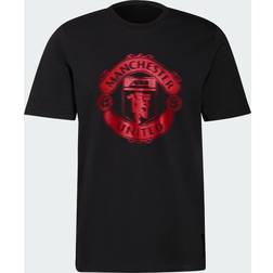 adidas 2021-22 Manchester United Tee Black-Red