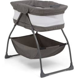 Delta Children travelmate compact fold bassinet gray tweed