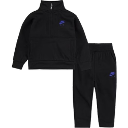 Nike Baby's Half Zip Top & Pants Set - Black