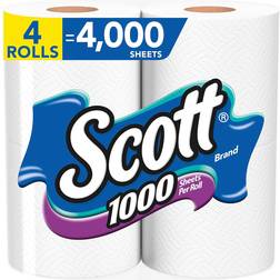Scott 1000 Sheets Per Roll Toilet Paper 4-pack