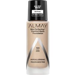 Almay Skin Perfecting Comfort Matte Foundation #100 Cool Ivory