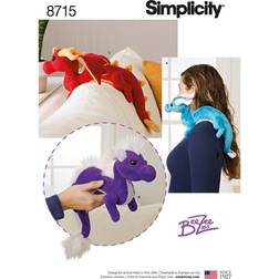 Simplicity One Size Dragon Stuffies Pattern 1 Each