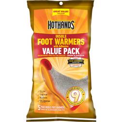 HotHands Insole Foot Warmers With Adhesive Value Pack 5-Pairs