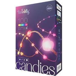 Twinkly Candies Hearts White Fairy Light 100